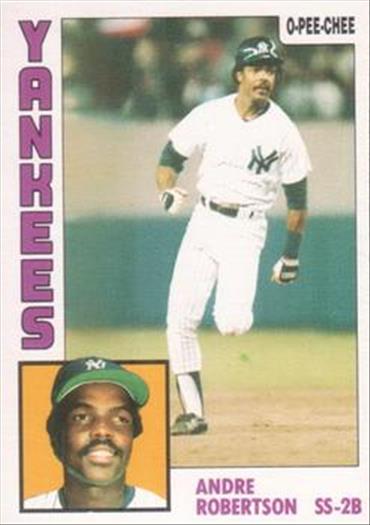 1984 O-Pee-Chee Baseball Cards 282     Andre Robertson